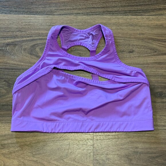 Savage X Fenty Hotline Medium-Impact Sports Bra Womens 3X Purple Mist Workout - Picture 4 of 8